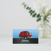 Rode vuilniswagens Visitekaartjes (Staand voorkant)