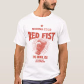 Rode Vuist Boksklub T-shirt (Voorkant)
