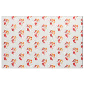 Rode Vuur Draken Patroon Stof (Fat Quarter)