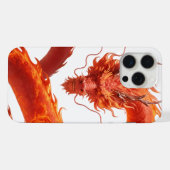 Rode Vuurdraak Kunst | Mythisch Vlam Draak Ontwerp iPhone Hoesje (Achterkant horizontaal)