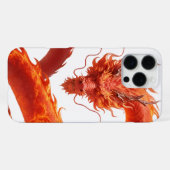 Rode Vuurdraak Kunst | Mythisch Vlam Draak Ontwerp iPhone Hoesje (Achterkant horizontaal)