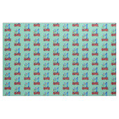 Rode vuurmotor kinder 1 verjaardag stof (Fat Quarter)