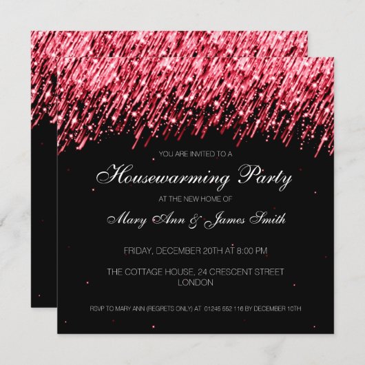 Rode vuursterren voor de opwarming van de aarde kaart (Voorkant / Achterkant)