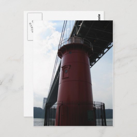 Rode vuurtoren Briefkaart (Voorkant / Achterkant)