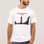 Rode Vuurtoren Jupiter Florida Fotografisch T-shirt (Voorkant)
