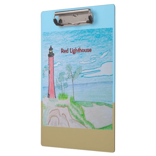 Rode vuurtoren klembord (Links)