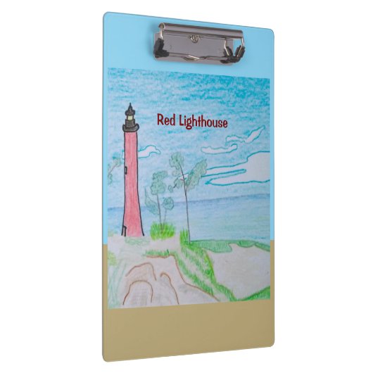 Rode vuurtoren klembord (Rechts)