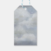 Rode vuurtoren met een achtergrond van Stormy Cadeaulabel (Achterkant)