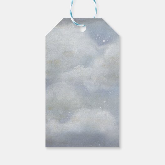 Rode vuurtoren met een achtergrond van Stormy Cadeaulabel (Achterkant)