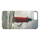 rode vuurtoren met gigantische golven Case-Mate iPhone case (Achterkant (Horizontaal))