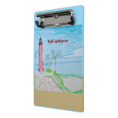 Rode vuurtoren mini klembord (Angled2)