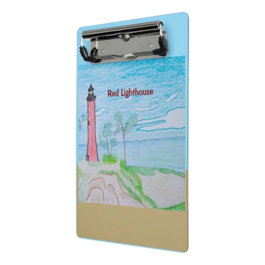 Rode vuurtoren mini klembord (Angled2)