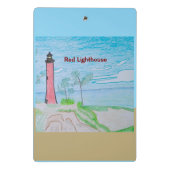 Rode vuurtoren mini klembord (Achterkant)