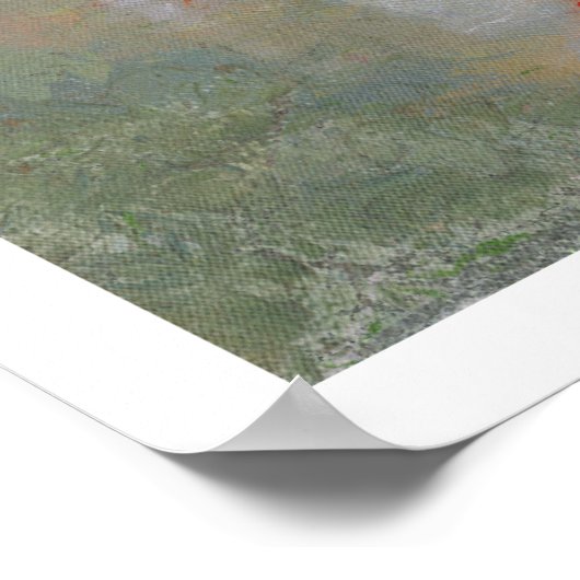 Rode vuurtoren Poster afdrukken (Hoek)