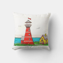 Rode vuurtoren Sierkussen