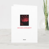 Rode Vuurwerk Gelukkig Nieuwjaar Wenskaarten Feestdagen Kaart (Achterkant)