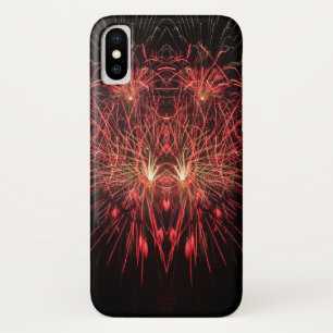 Rode vuurwerk zwarte achtergrond Case-Mate iPhone case