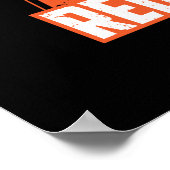 Rode waarschuwing poster (Hoek)