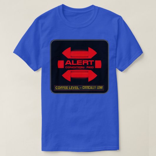 rode waarschuwing t-shirt (Design voorkant)