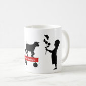 Rode Wagon Schattigee Geit en Kinder Tassen MaGoat Koffiemok (Voorkant rechts)