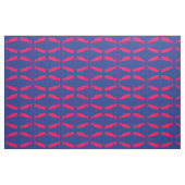 rode walvissen op blauw stof (Yard (91,4 cm))