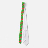 rode walvissen op groen stropdas voor kerstmis (Achterkant)