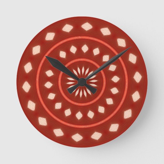 Rode wandklok (Voorkant)