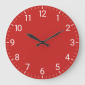 Rode wandklok (Voorkant)