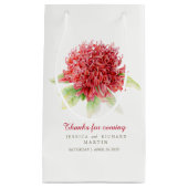 Rode waratah bloem kunst dank u aangepaste geschen klein cadeauzakje (Voorkant)