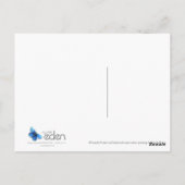 Rode Waratah botanische waterverf kunst briefkaart (Achterkant)