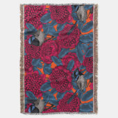 Rode waratah en sprookjes deken (Voorkant Verticaal)