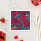 Rode waratah en sprookjes servet (Insitu)