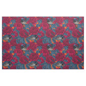 Rode waratah en sprookjes stof (Yard (91,4 cm))