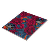 Rode waratah en sprookjes tegeltje (Zijkant)