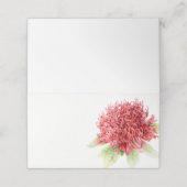 Rode waratah waterverf kunst gast plaats kaarten plaatskaartje (Buitenkant ongevouwen)