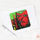 RODE WARLORD INDICA VIERKANTE STICKER (Envelop)