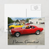 Rode warmte briefkaart (Voorkant / Achterkant)