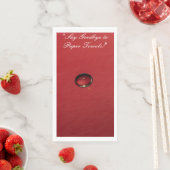 Rode Waterdruppel Keuken Handdoek Servet (Insitu)