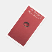 Rode Waterdruppel Keuken Handdoek Servet (Hoek)