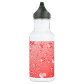 Rode waterdruppeltjes waterfles  (Rechts)