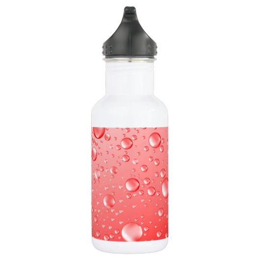 Rode waterdruppeltjes waterfles  (Rechts)