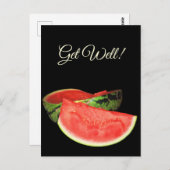 Rode watermeloen briefkaart (Voorkant / Achterkant)