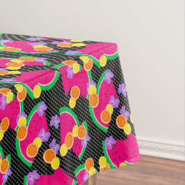 Rode Watermeloen Gele Tropische Citroenen Tafelkleed