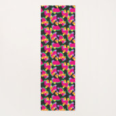 Rode Watermeloen Gele Tropische Citroenen Yogamat (Achterkant)