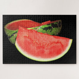 Rode watermeloen legpuzzel
