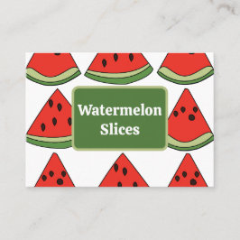 Rode Watermeloen Schijf Fruit Visitekaartje