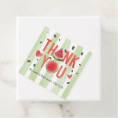 Rode watermeloen thema zomer verjaardag dank u bedankjes labels (In situ)