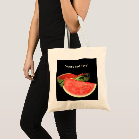 Rode watermeloen tote bag (Voorkant (product))