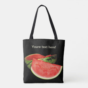 Rode watermeloen tote bag