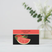 Rode watermeloen visitekaartje (Staand voorkant)